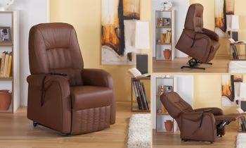 sie sehen ein Ledersessel mit Funktion - Relax und Aufstehhilfe